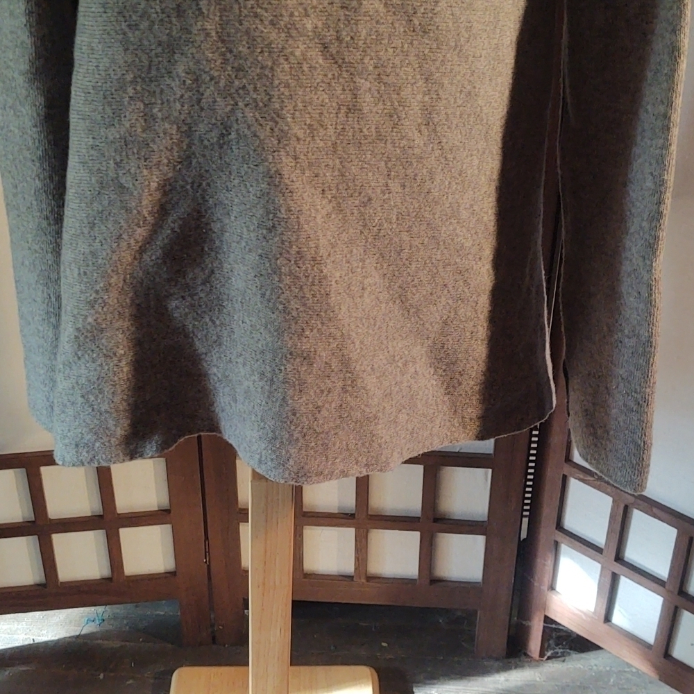 Chiarmante Wool Blend Gray Asymmetrical Cardigan Sz M - Picture 7 of 11